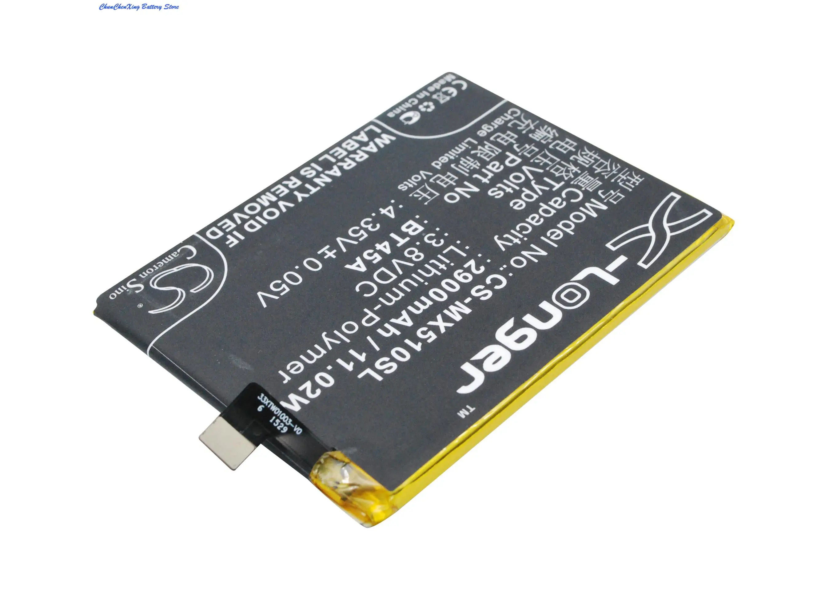 CS-MX510SL 2900mAh Battery BT45A for MeiZu M2 Note M571C, M2 Note M571H, M571C, M571H, Meilan Note 2
CS-MX510SL 2900mAh Battery BT45A for MeiZu M2 Note M571C, M2 Note M571H, M571C, M571H, Meilan Note 2