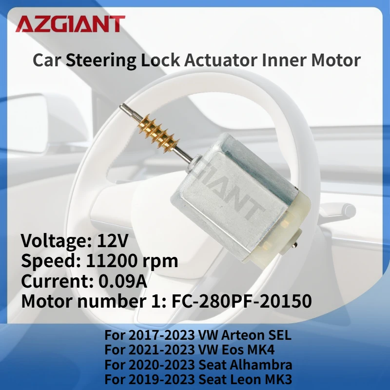 For 2017-2023 VW Arteon SEL AZGIANT Car Steering Lock Actuator Inner Motor DC 12V Accessories Brand new high-quality parts
For 2017-2023 VW Arteon SEL AZGIANT Car Steering Lock Actuator Inner Motor DC 12V Accessories Brand new high-quality parts