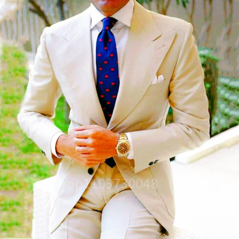 2 Piece Brown/Khaki Wedding Suits for Men Peak Lapel Groom Tuxedos Business Suits Costume Homme Prom Party Suits Blazer+Pants
2 Piece Brown/Khaki Wedding Suits for Men Peak Lapel Groom Tuxedos Business Suits Costume Homme Prom Party Suits Blazer+Pants