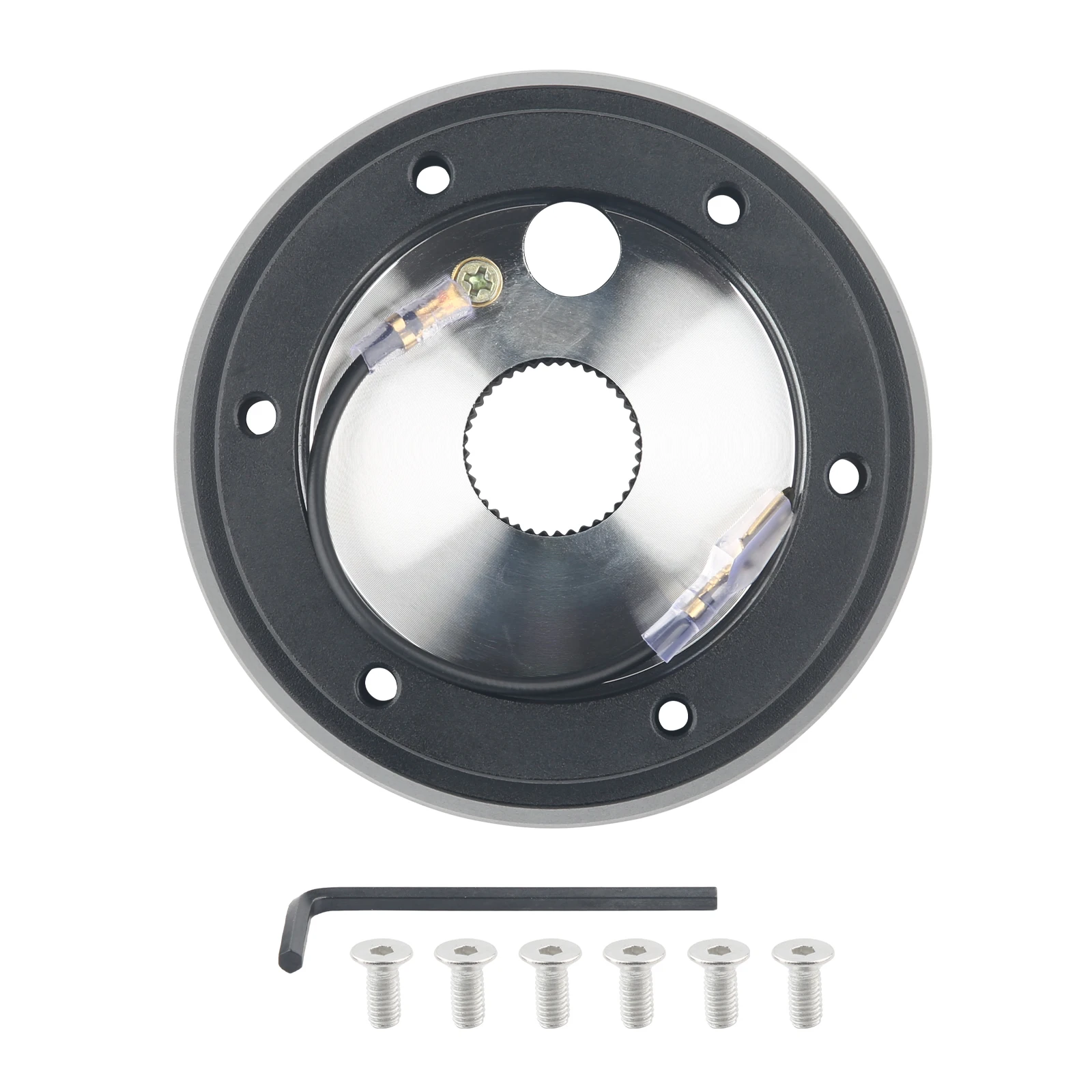 Быстросъемный адаптер рулевого колеса 185H с 6 болтами, короткая ступица, совместим с Volkswagen 411 412 Beetle 60-74, QR071
Быстросъемный адаптер рулевого колеса 185H с 6 болтами, короткая ступица, совместим с Volkswagen 411 412 Beetle 60-74, QR071