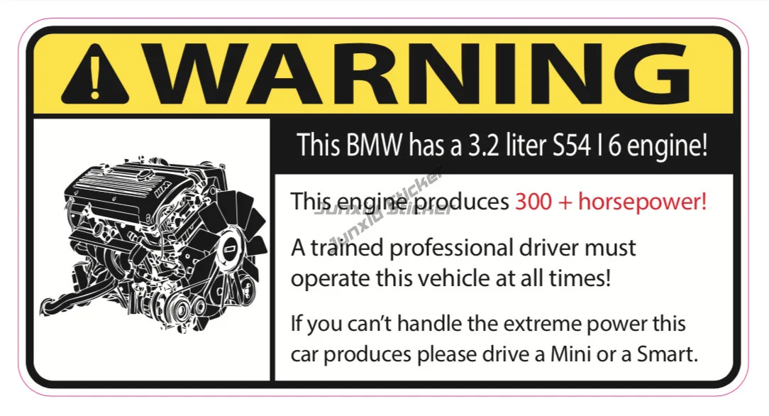 Fun Warning Car Emblem Vinyl Sticker Decal Power Racing JDM Decor Auto Assesories Trunk
Fun Warning Car Emblem Vinyl Sticker Decal Power Racing JDM Decor Auto Assesories Trunk