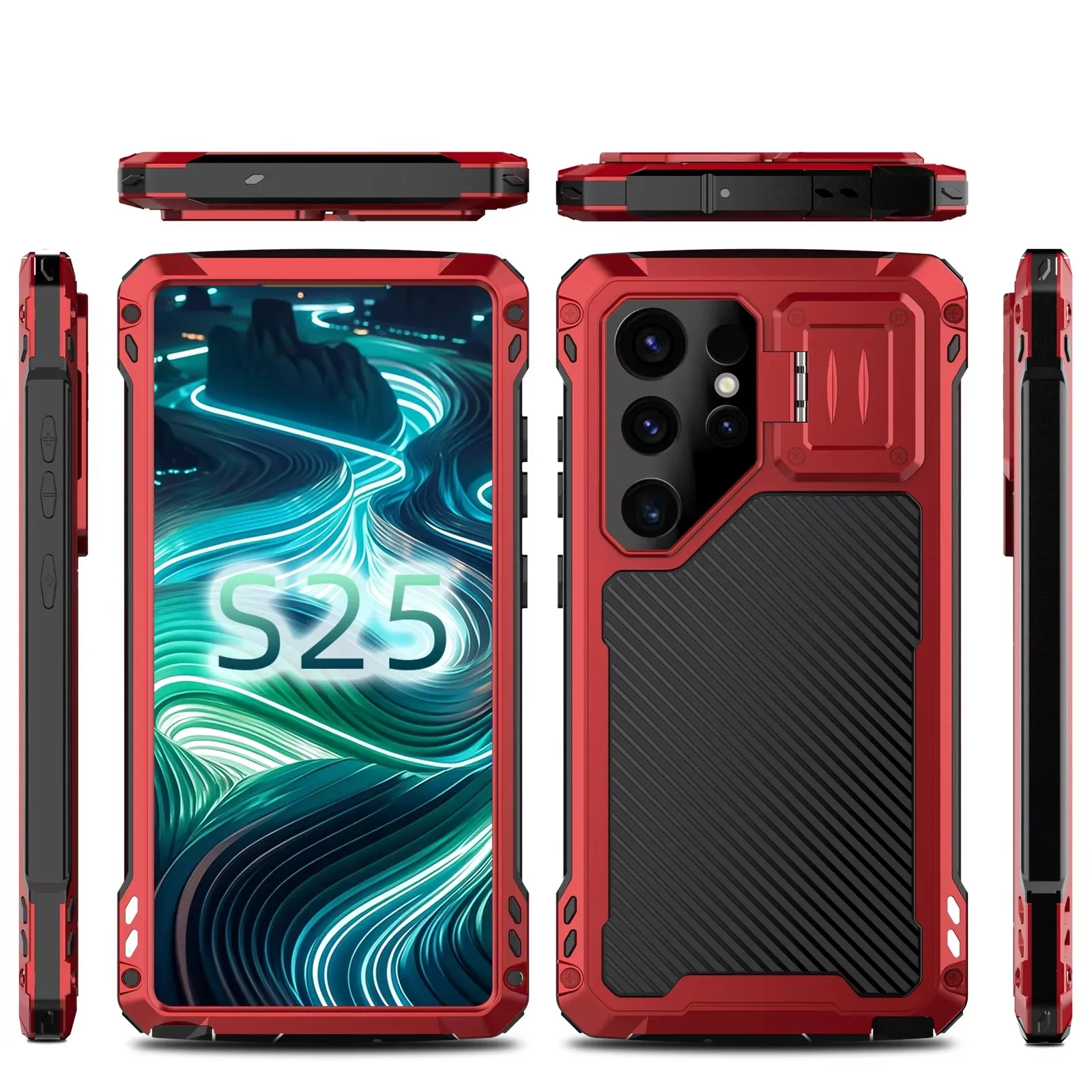 Shockproof Metal Magnetic Phone Case For Samsung S25 Ultra S24 S23 Ultra Heavy Duty Alloy Shell Camera Kickstand Screen Protect
Shockproof Metal Magnetic Phone Case For Samsung S25 Ultra S24 S23 Ultra Heavy Duty Alloy Shell Camera Kickstand Screen Protect