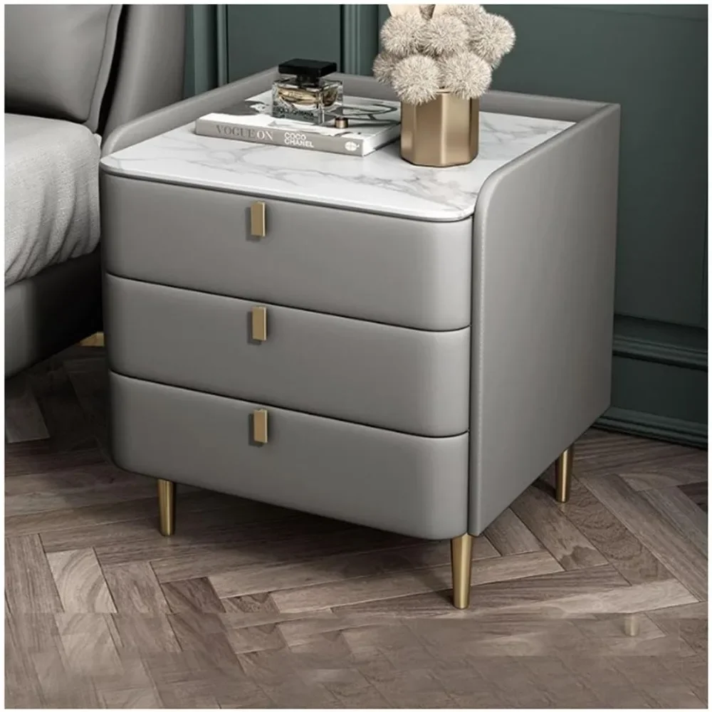 Medieval Modern Bedside Table, Imitation Leather Bedside Table, Marble Patterned Wooden 3-drawer Five Drawer Cabinet
Medieval Modern Bedside Table, Imitation Leather Bedside Table, Marble Patterned Wooden 3-drawer Five Drawer Cabinet