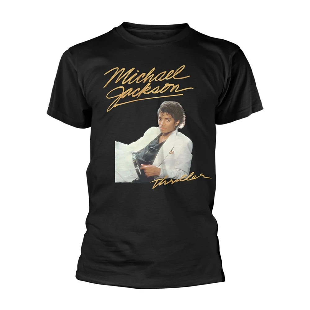 Michael Jackson Thriller Album Cover Graphic Print Men's and Women's Loose Short Sleeved T-shirt Casual All Year Round Luxury
Michael Jackson Thriller Album Cover Graphic Print Men's and Women's Loose Short Sleeved T-shirt Casual All Year Round Luxury