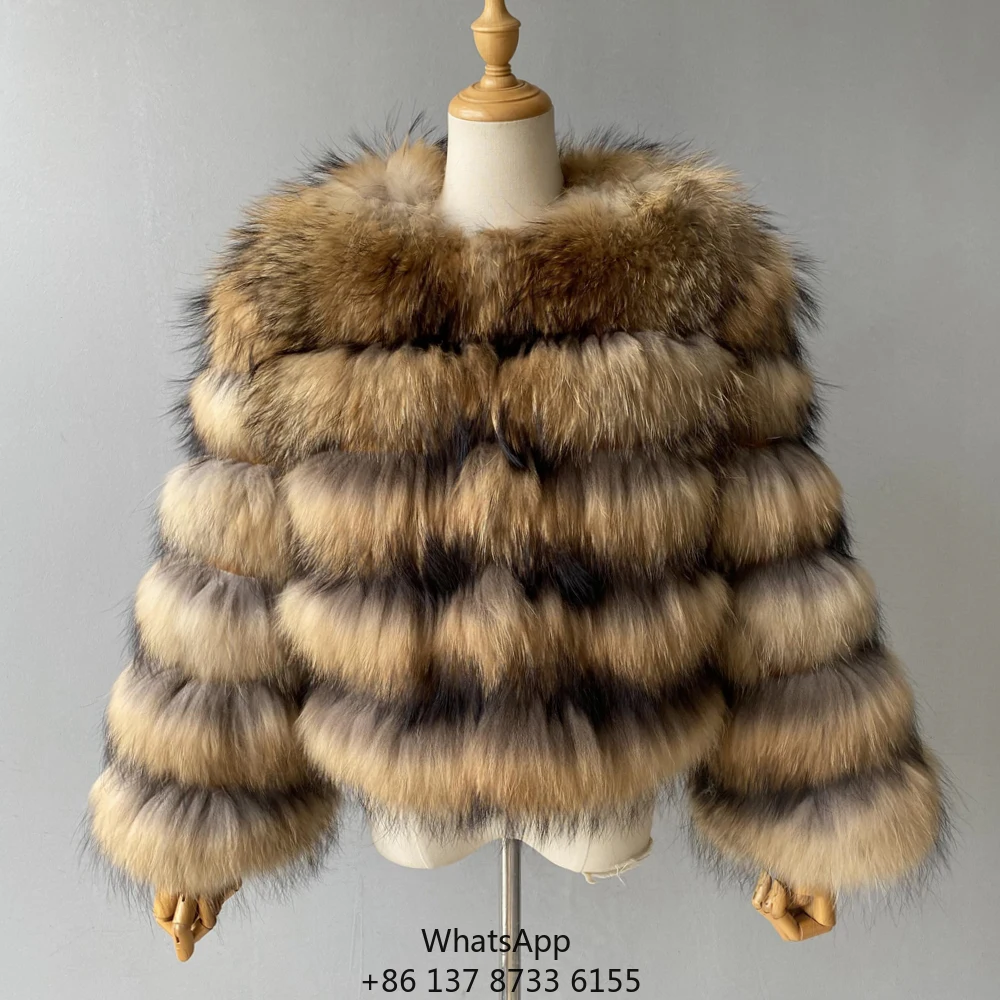 Новая дизайнерская роскошная шуба из натурального меха, укороченная шуба из меха енота в полоску, зимняя женская, оптом, 100% мех
Новая дизайнерская роскошная шуба из натурального меха, укороченная шуба из меха енота в полоску, зимняя женская, оптом, 100% мех
