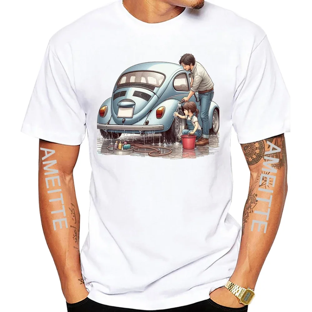 Father and daughter wash the car Classic T-Shirt Car Turbo Apparel Summer Men Short Sleeve Hip Hop Boy White Tees
Father and daughter wash the car Classic T-Shirt Car Turbo Apparel Summer Men Short Sleeve Hip Hop Boy White Tees