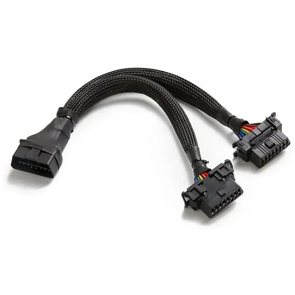 OBD2 Splitter 16 Pin OBD II Splitter Extension 1x Male and 2X Female Extension 30cm Car Code Readers OBD Adapter Cable
OBD2 Splitter 16 Pin OBD II Splitter Extension 1x Male and 2X Female Extension 30cm Car Code Readers OBD Adapter Cable