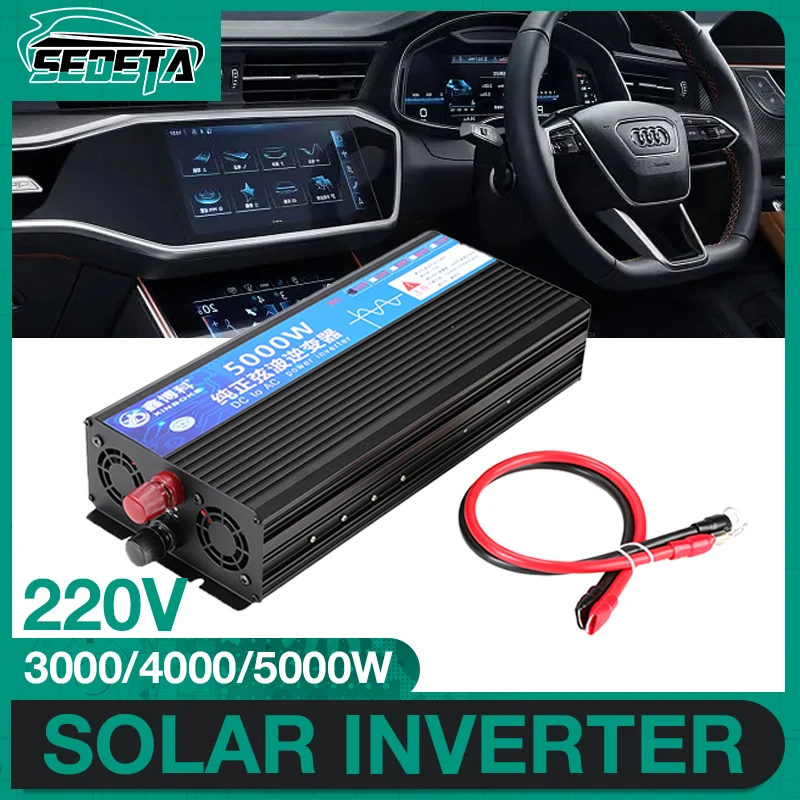 New Pure Sine Wave Inverter 3000W 4000W 5000W Portable Car 50Hz Converter 12V To AC 220V Dual Display Adapter Horizontal Socket
New Pure Sine Wave Inverter 3000W 4000W 5000W Portable Car 50Hz Converter 12V To AC 220V Dual Display Adapter Horizontal Socket