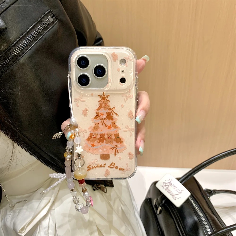 Cute Brown Bear Christmas Tree Glitter Phone Case for iPhone 17 Pro 15 14 16 Pro Max Case Cute Fundas Fashion Protection Cases
Cute Brown Bear Christmas Tree Glitter Phone Case for iPhone 17 Pro 15 14 16 Pro Max Case Cute Fundas Fashion Protection Cases