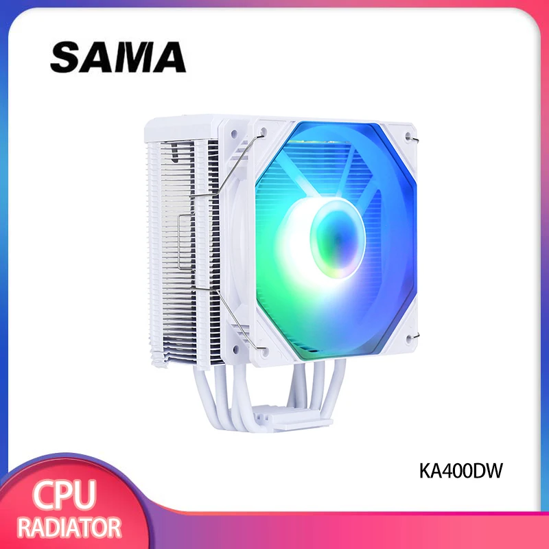 SAMA 130W TDP 4 Heat Pipes CPU Cooler 4Pin PWM PC Radiator for Intel LGA 1700 2011 1200 115x X79 X99 E5 AMD AM3 AM4/KA400DW
SAMA 130W TDP 4 Heat Pipes CPU Cooler 4Pin PWM PC Radiator for Intel LGA 1700 2011 1200 115x X79 X99 E5 AMD AM3 AM4/KA400DW