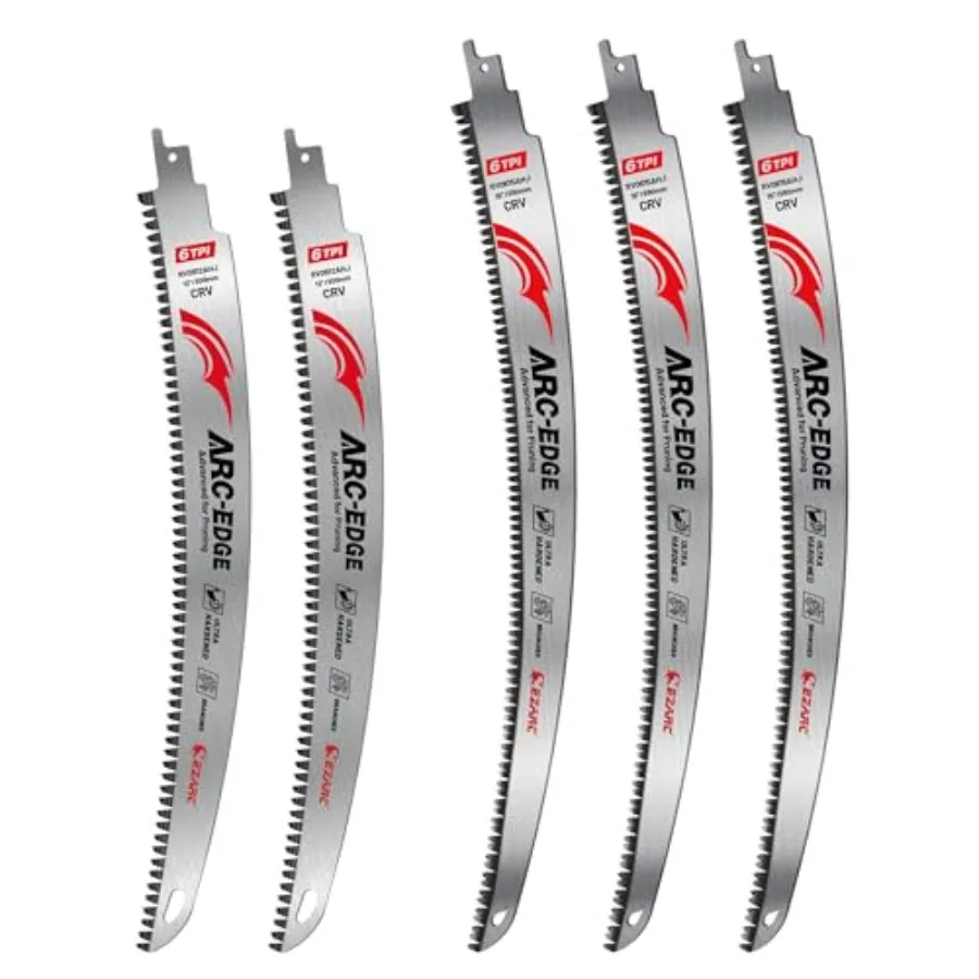 Pieces Japanese Teeth Reciprocating Saw Blade Set Arc Edge Wood Pruning Saw Blades 6TPI for Tree Trimming Wood Cuttg
Pieces Japanese Teeth Reciprocating Saw Blade Set Arc Edge Wood Pruning Saw Blades 6TPI for Tree Trimming Wood Cuttg