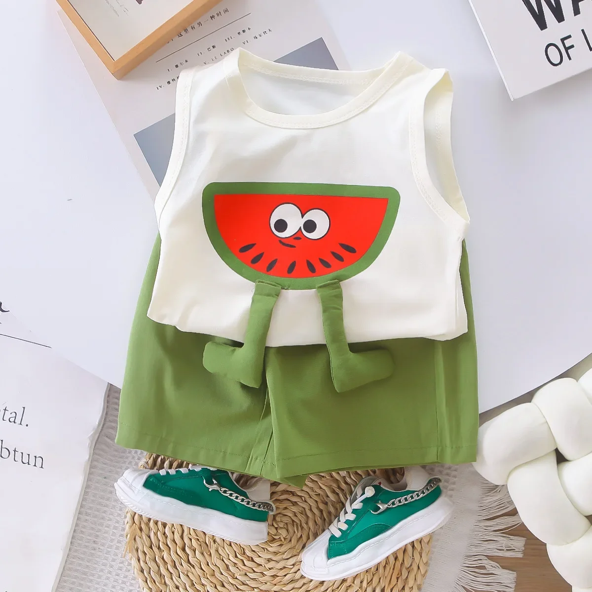 Boys' summer clothing set, foreign trade new style, 1-3 year old baby children's clothing, boys' baby three-dimensional vest
Boys' summer clothing set, foreign trade new style, 1-3 year old baby children's clothing, boys' baby three-dimensional vest