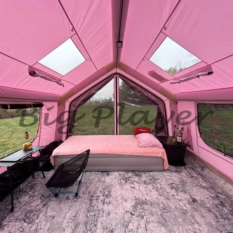 Waterproof Pink Inflatable Family Tent - 9.0 Newest Air Tent for Outdoor Camping Adventures
Waterproof Pink Inflatable Family Tent - 9.0 Newest Air Tent for Outdoor Camping Adventures