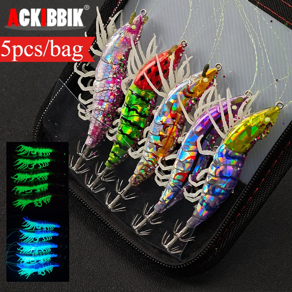 5pcs/bag Horizontal Squid Jig Egi Set Luminous Squid Lures UV Reflective Octopus Bait Kit for Saltwater Fishing Tackle
5pcs/bag Horizontal Squid Jig Egi Set Luminous Squid Lures UV Reflective Octopus Bait Kit for Saltwater Fishing Tackle