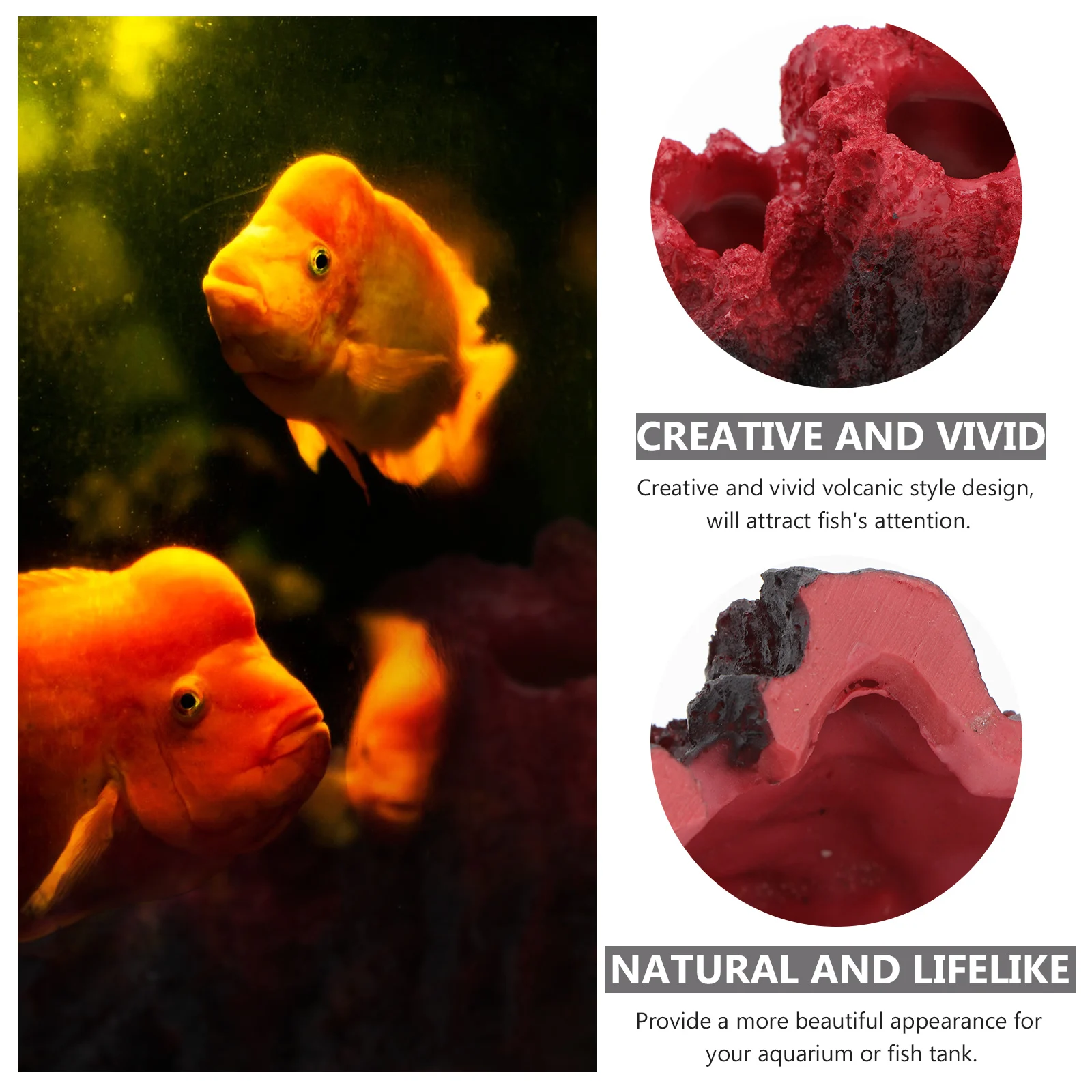 Volcanic Stone Aquarium nament Artificial Decorations Fish Tank Rockery Resin Easy Clean Safe Durable Pet Supplies Home Office
Volcanic Stone Aquarium nament Artificial Decorations Fish Tank Rockery Resin Easy Clean Safe Durable Pet Supplies Home Office