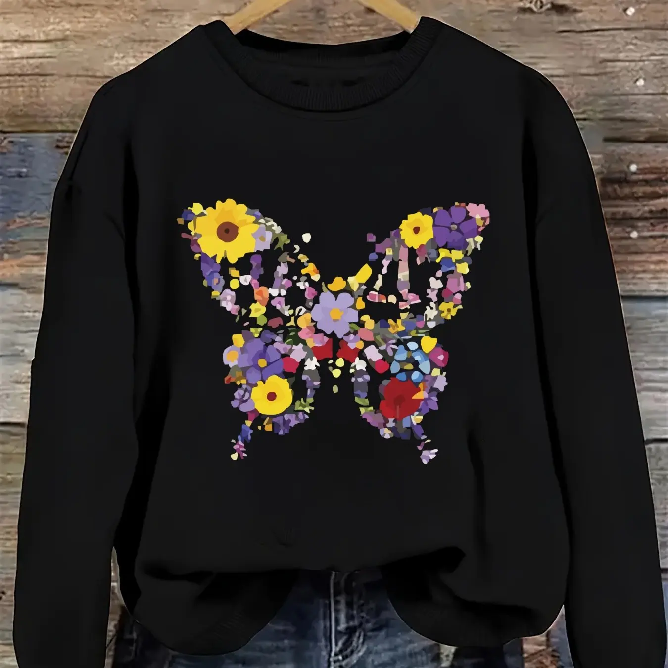 Flower, Butterfly Graphic Printing Autumn and Winter Cotton Men's and Women's Sweatshirts Outdoor Sports Leisure Fashion Trend
Flower, Butterfly Graphic Printing Autumn and Winter Cotton Men's and Women's Sweatshirts Outdoor Sports Leisure Fashion Trend