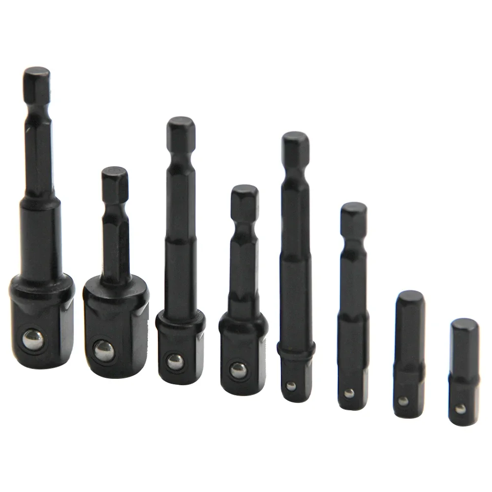 8pc Electric Screw Black 1/2 Hexagonal Handle Adapter 3/8 Square Head 1/4 Extension Rod Tool Sleeve Accessory Set
8pc Electric Screw Black 1/2 Hexagonal Handle Adapter 3/8 Square Head 1/4 Extension Rod Tool Sleeve Accessory Set