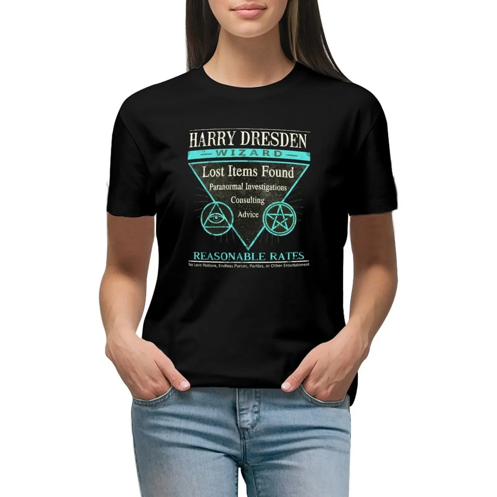 Harry Dresden - Wizard - Reasonable Rates T-Shirt customs design your own summer tops white t-shirts for Women
Harry Dresden - Wizard - Reasonable Rates T-Shirt customs design your own summer tops white t-shirts for Women