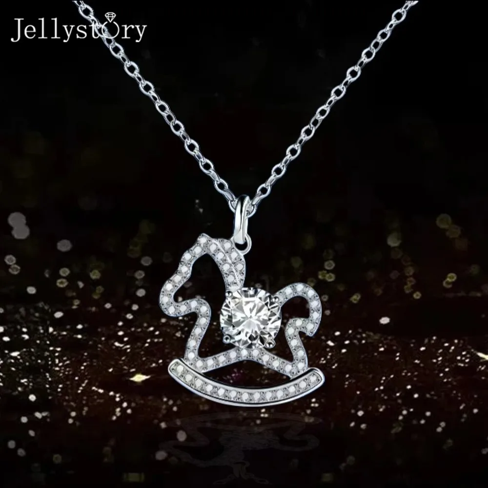 Новое красочное милое ожерелье JellyStory с лошадкой, серебро S925, муассанит, подарок на удачу, кавайное, легкое, роскошное, нишевое украшение на ключицу
Новое красочное милое ожерелье JellyStory с лошадкой, серебро S925, муассанит, подарок на удачу, кавайное, легкое, роскошное, нишевое украшение на ключицу