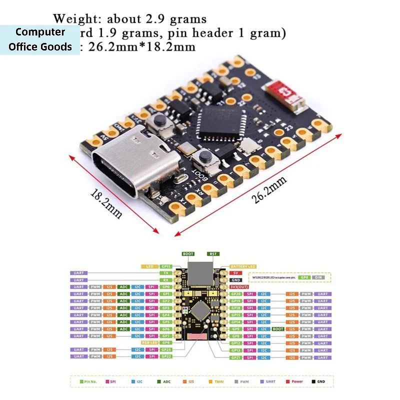 【ESP32-C6 SuperMini Development Board Microcontroller Programming Learning Controller Core Board】
【ESP32-C6 SuperMini Development Board Microcontroller Programming Learning Controller Core Board】
