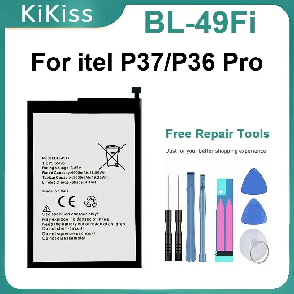 Mobile Phone Battery BL-49Fi For Itel P37 P36 Pro Brand New Batteries5000mahmobile
Mobile Phone Battery BL-49Fi For Itel P37 P36 Pro Brand New Batteries5000mahmobile