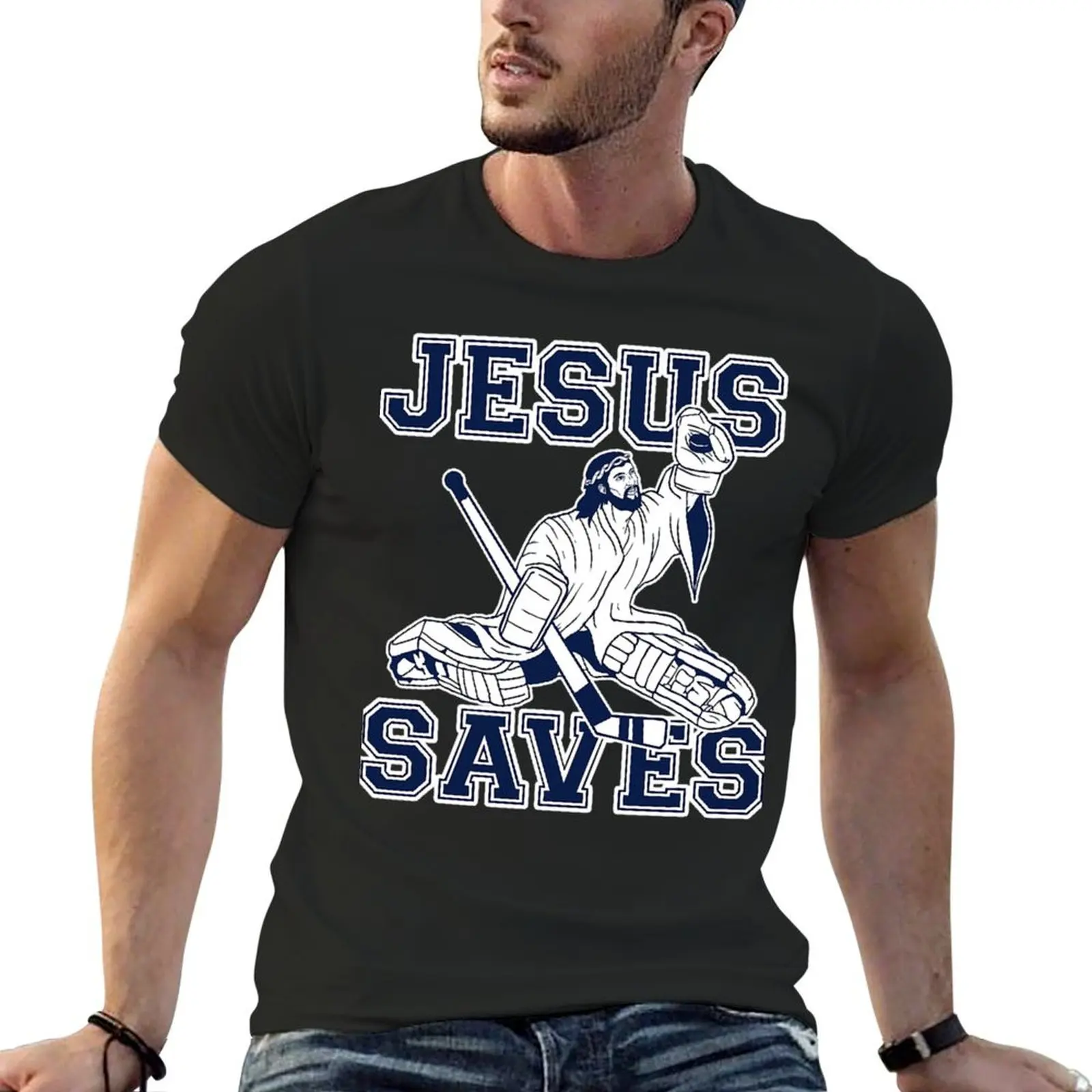 Funny Hockey Shirt - Jesus Saves Shirt - Goalie Shirt T-Shirt new edition man t mens workout shirts
Funny Hockey Shirt - Jesus Saves Shirt - Goalie Shirt T-Shirt new edition man t mens workout shirts