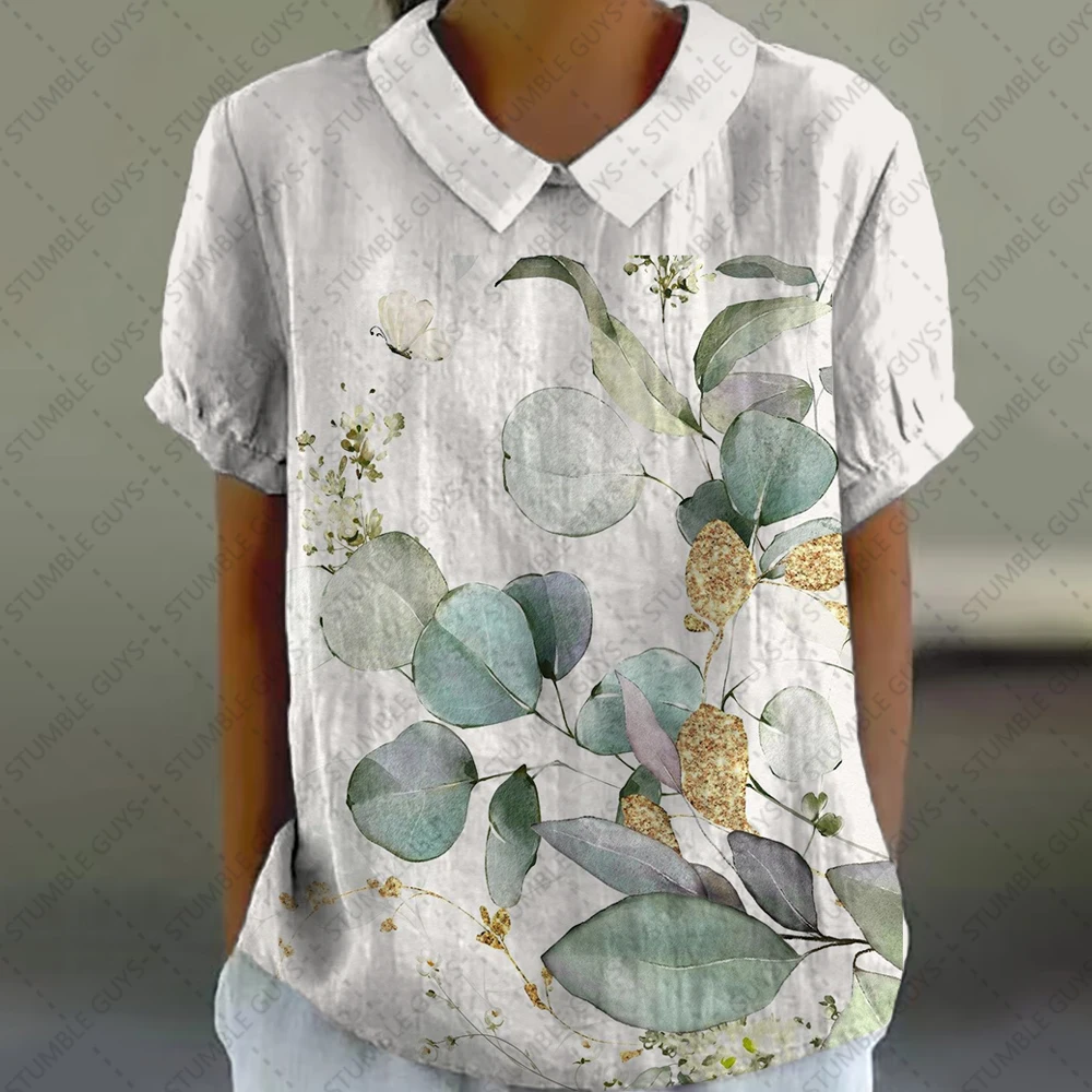 summer Woman Fresh and beautiful T-shirt 2024 womens Shirts Watercolor illustration tops Casual puff sleeves short sleeves
summer Woman Fresh and beautiful T-shirt 2024 womens Shirts Watercolor illustration tops Casual puff sleeves short sleeves