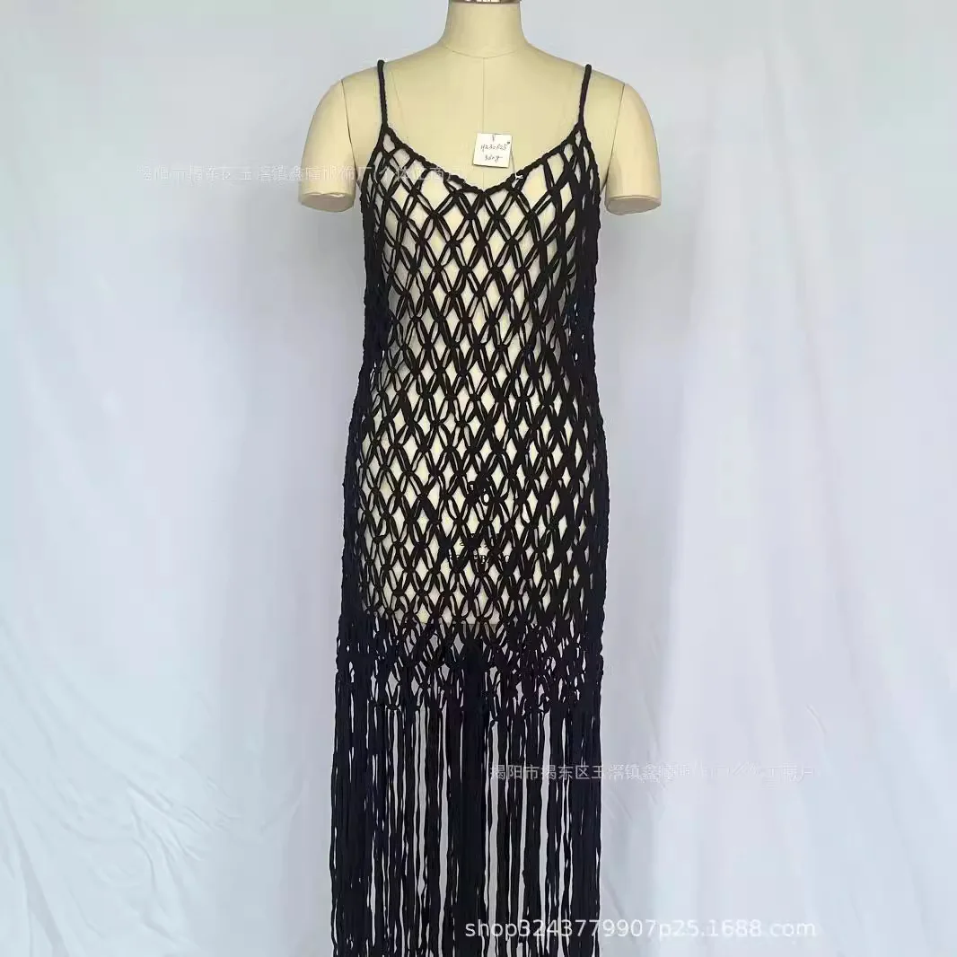 H230625 Hand-woven Intangible Cultural Heritage, Bohemian Style, Design Cut-out Tassel Dress, High-end Banquet Dress
H230625 Hand-woven Intangible Cultural Heritage, Bohemian Style, Design Cut-out Tassel Dress, High-end Banquet Dress