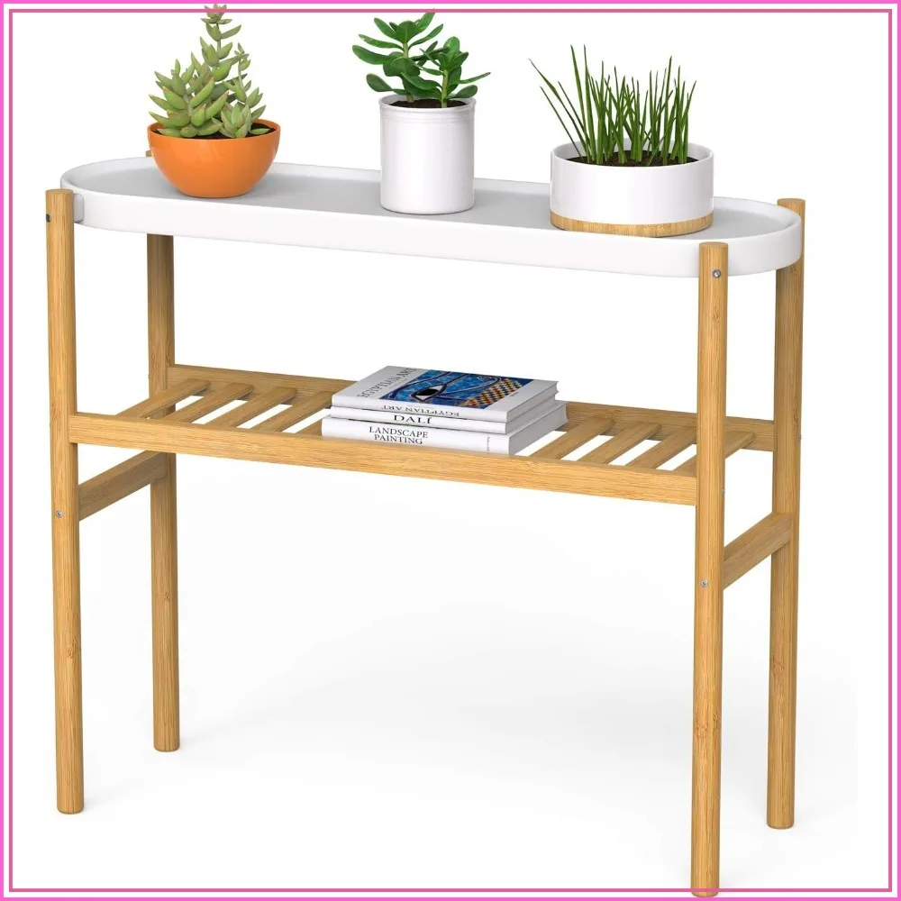 2 Tier Bamboo Shelf Indoor, Tall Plant Stand Table for Multiple Plants, Narrow Window Shelf
2 Tier Bamboo Shelf Indoor, Tall Plant Stand Table for Multiple Plants, Narrow Window Shelf
