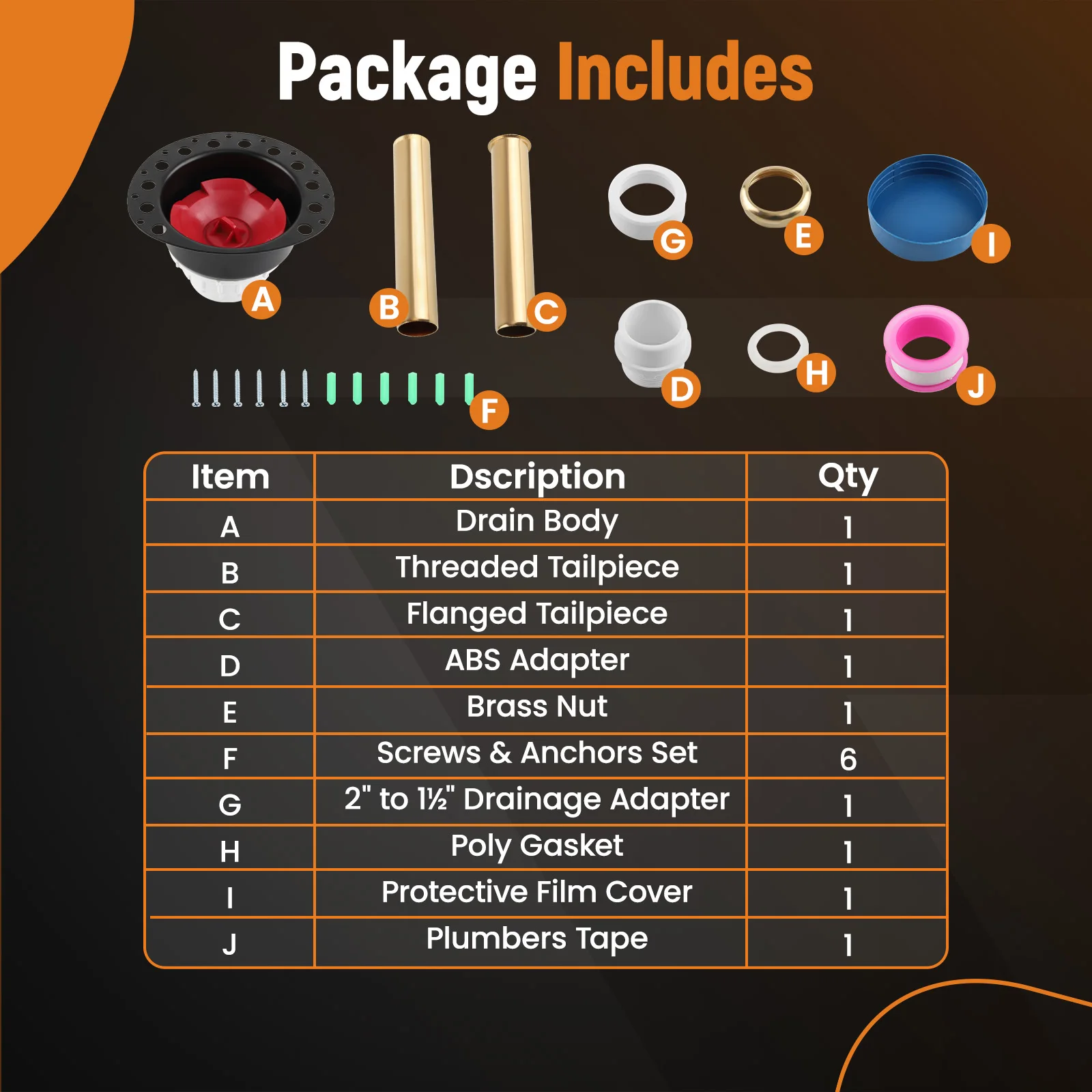 Freestanding Tub Drain Rough-in Kit for Floor Mounted Bathtub and Copper Bathtub with Test/Dustproof Cap
Freestanding Tub Drain Rough-in Kit for Floor Mounted Bathtub and Copper Bathtub with Test/Dustproof Cap