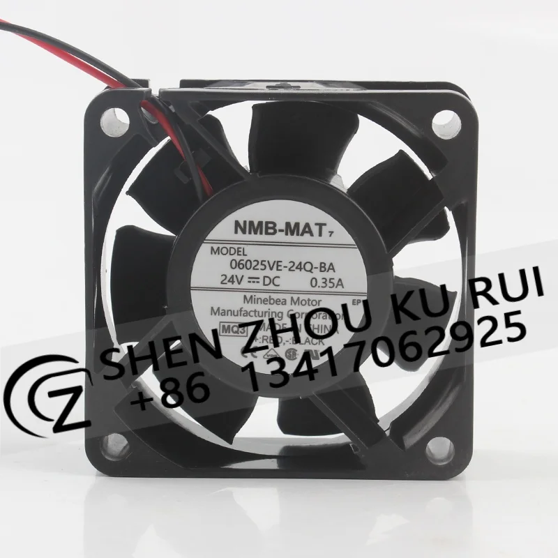Новый оригинальный вентилятор NMB 6025 для преобразователя частоты, DC24V 0.35A, высокий воздушный поток, 2-проводной, 06025VE-24Q-BA, 60X60X25ММ, 6СМ
Новый оригинальный вентилятор NMB 6025 для преобразователя частоты, DC24V 0.35A, высокий воздушный поток, 2-проводной, 06025VE-24Q-BA, 60X60X25ММ, 6СМ