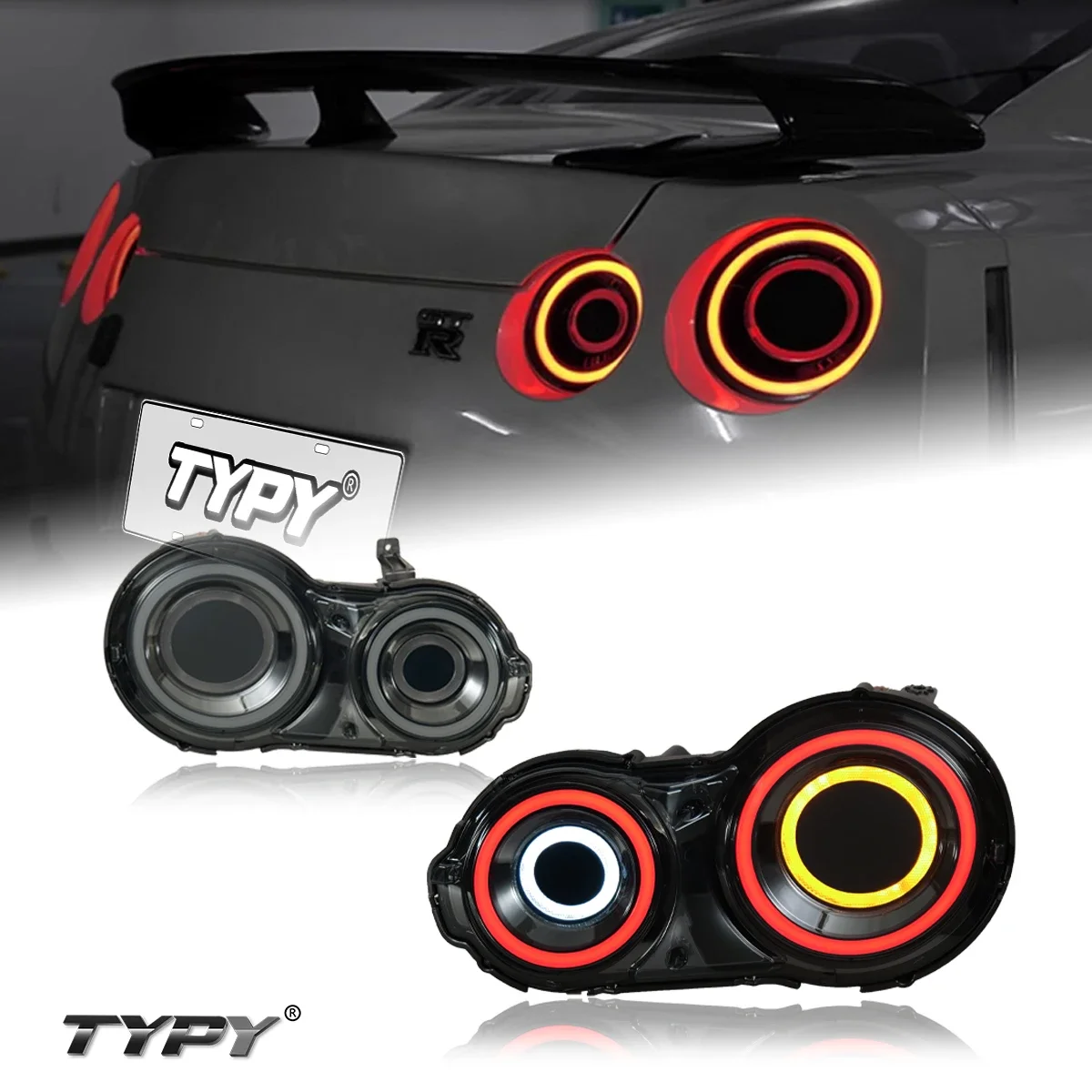 Автомобильный задний фонарь в сборе TYPY для Nissan GT-R R35 2009-2017, модифицированный задний фонарь
Автомобильный задний фонарь в сборе TYPY для Nissan GT-R R35 2009-2017, модифицированный задний фонарь