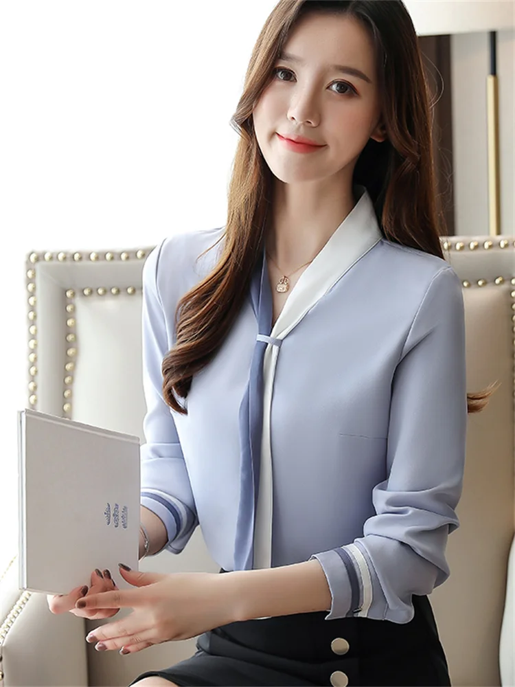 Новая женская шифоновая блузка с длинным рукавом и поясом, осенне-зимняя, универсальная, профессиональная, с цветными блоками и узлами
Новая женская шифоновая блузка с длинным рукавом и поясом, осенне-зимняя, универсальная, профессиональная, с цветными блоками и узлами