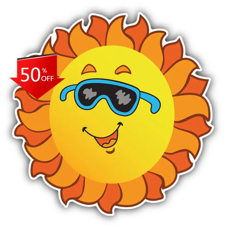 Sun Smile Sunglasses Cartoon Cute Car Laptop Window Bumper Waterproof Vinyl Decal Decoration Vintage Retro Cool Vintage Cool
Sun Smile Sunglasses Cartoon Cute Car Laptop Window Bumper Waterproof Vinyl Decal Decoration Vintage Retro Cool Vintage Cool