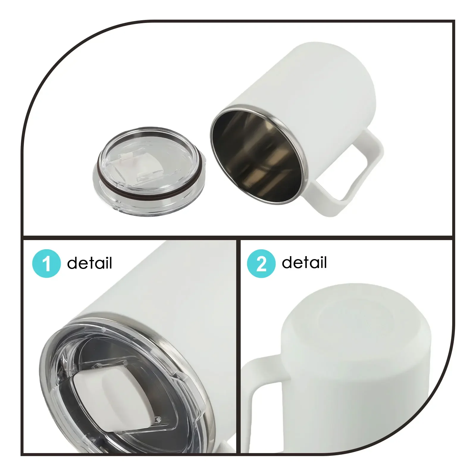 High Quality Practical Coffee Cup Home Compact Exquisite Kitchen Lightweight Travel Vacuum With Handle With Lid
High Quality Practical Coffee Cup Home Compact Exquisite Kitchen Lightweight Travel Vacuum With Handle With Lid