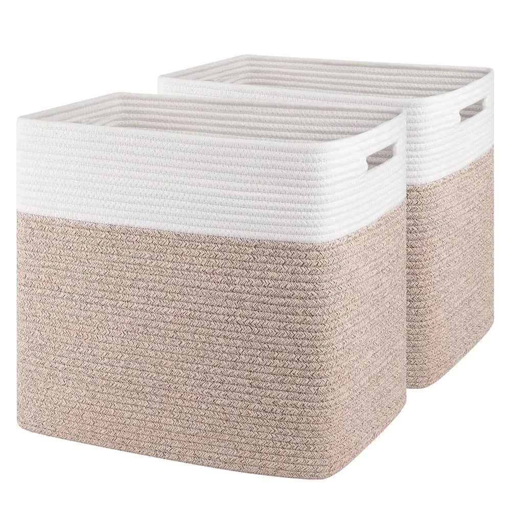 Storage Baskets For Shelf, Large Collapsible Storage Bins, Blanket Basket Living Room, 16.5 X 13 X 15 Hes-Pa Of 2-Brown
Storage Baskets For Shelf, Large Collapsible Storage Bins, Blanket Basket Living Room, 16.5 X 13 X 15 Hes-Pa Of 2-Brown