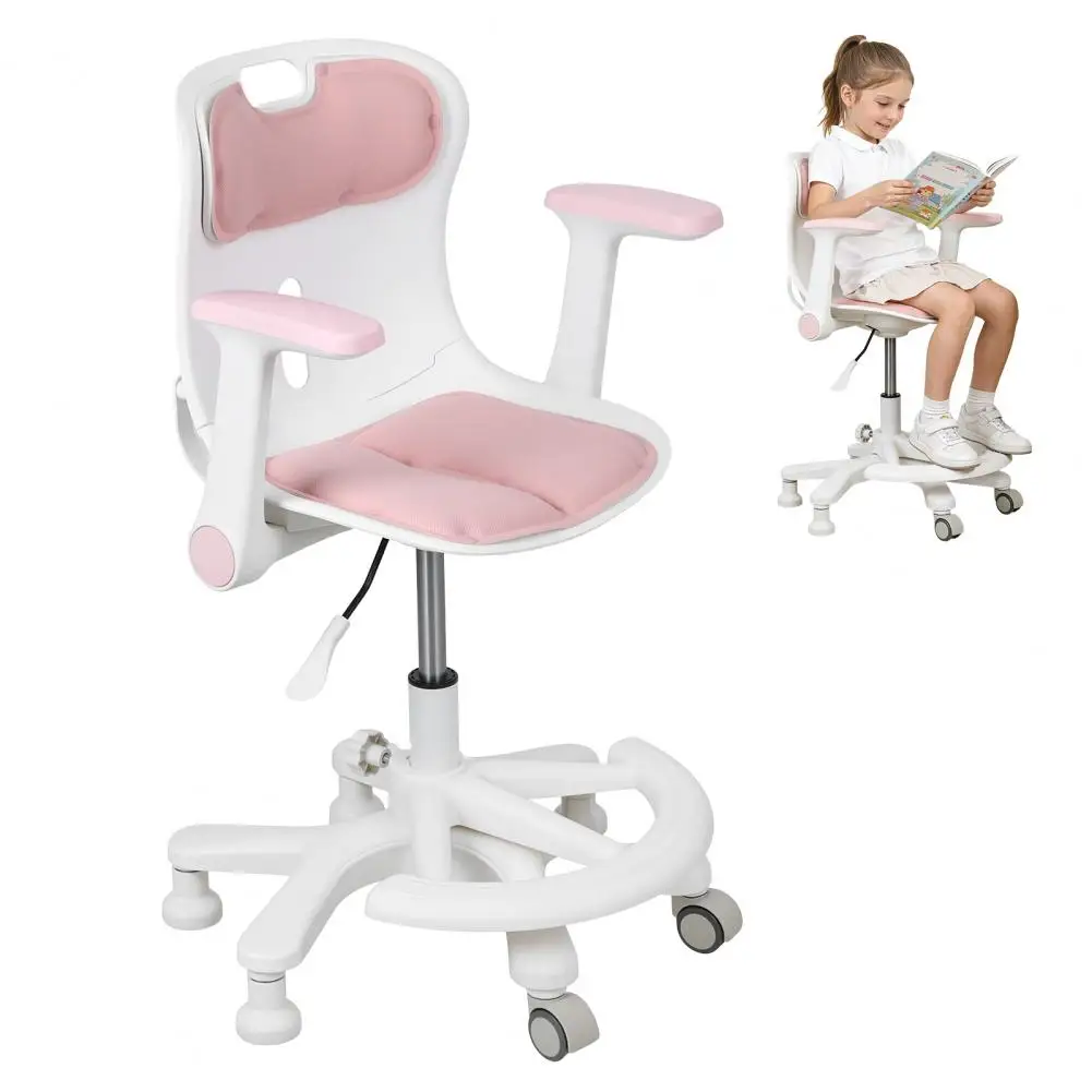 Adjustable Height Kids Study Chair Ergonomic Swivel Desk Chair with Footrest Armrest for Students Boys Girls Home Office
Adjustable Height Kids Study Chair Ergonomic Swivel Desk Chair with Footrest Armrest for Students Boys Girls Home Office