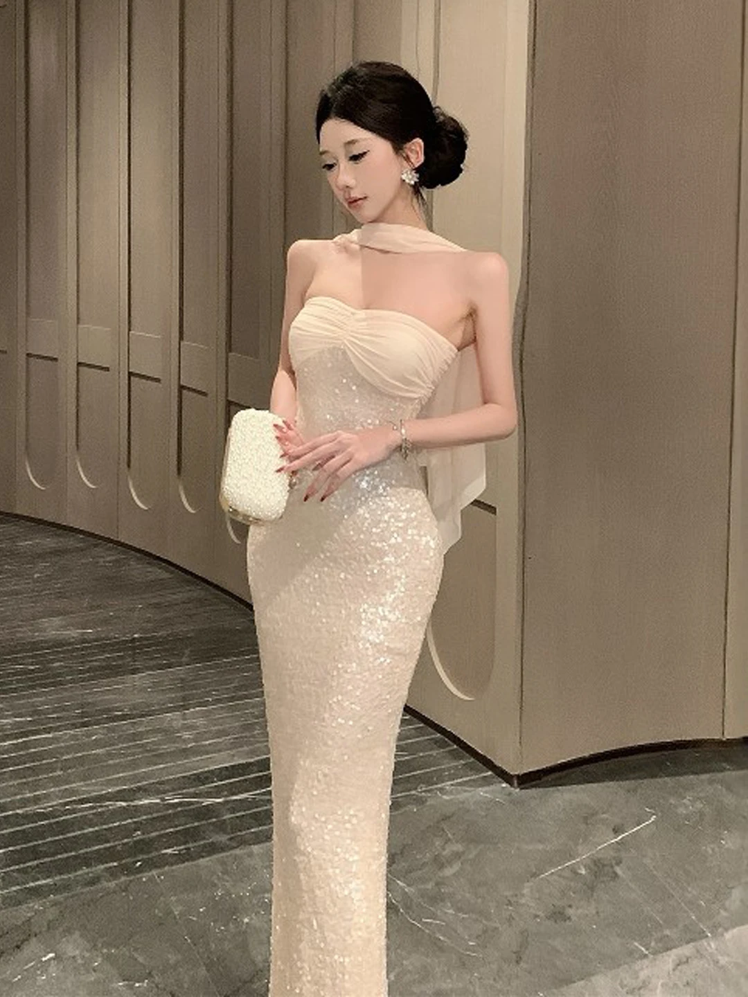 Ele Jiangsu anghai Missy Sle High Waist Ball Gown Dr immering Sequin off oulder Spring Season Faionable Dr
Ele Jiangsu anghai Missy Sle High Waist Ball Gown Dr immering Sequin off oulder Spring Season Faionable Dr