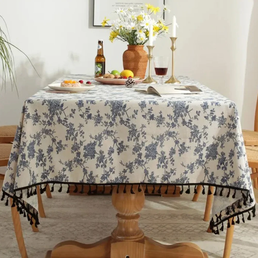 Cotton Floral Linen Cotton Tablecloth With Tassel retro nappe de table Table Cover round Dining Table Cover Tea TableCloth 식탁보
Cotton Floral Linen Cotton Tablecloth With Tassel retro nappe de table Table Cover round Dining Table Cover Tea TableCloth 식탁보