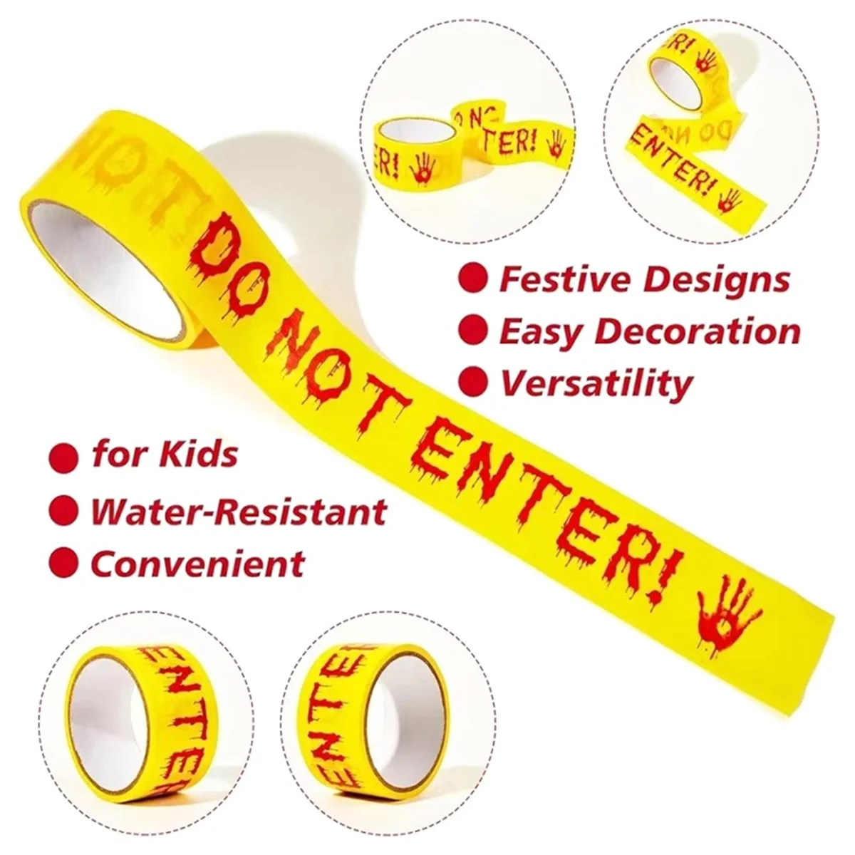 Halloween Decorations Caution Tape,Do Not Enter Scary Caution Tape Roll Outdoor Spooky DIY Decorative Accessory 3PcsJAS
Halloween Decorations Caution Tape,Do Not Enter Scary Caution Tape Roll Outdoor Spooky DIY Decorative Accessory 3PcsJAS