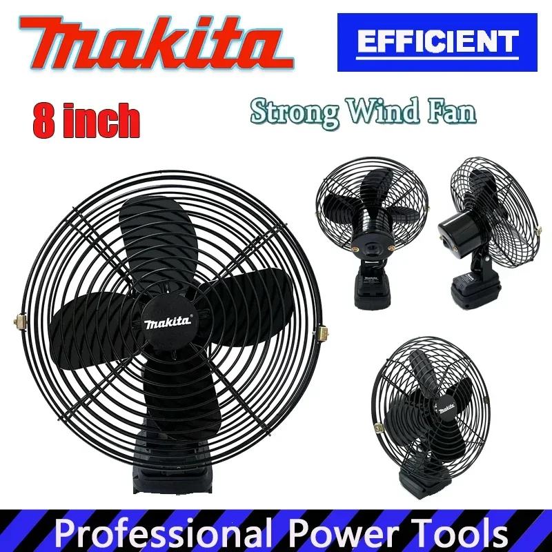 Беспроводной портативный металлический вентилятор Makita 8 дюймов для рыбалки и кемпинга, сильный ветер, совместим с аккумуляторами Makita 18V 20V
Беспроводной портативный металлический вентилятор Makita 8 дюймов для рыбалки и кемпинга, сильный ветер, совместим с аккумуляторами Makita 18V 20V