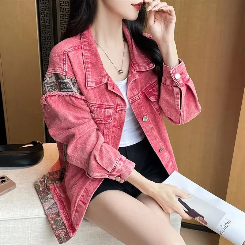American Retro Oversized Denim Jacket, Women's Coat, High Street Jacket, Spring and Autumn, New, 2024
American Retro Oversized Denim Jacket, Women's Coat, High Street Jacket, Spring and Autumn, New, 2024