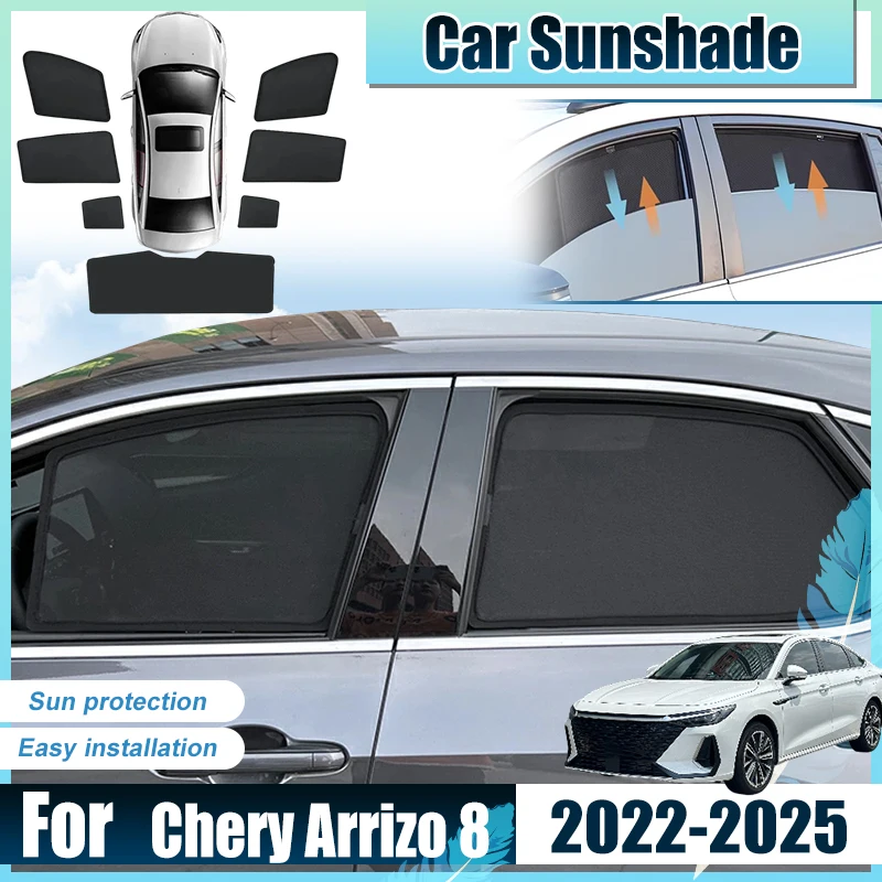 For Chery Arrizo 8 Accessories 2022-2025 Car Front Rear Window SunShades Cover Anti UV Visors Heat light Mesh Shield Parasol Net
For Chery Arrizo 8 Accessories 2022-2025 Car Front Rear Window SunShades Cover Anti UV Visors Heat light Mesh Shield Parasol Net