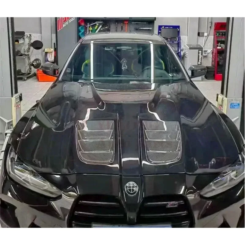 Double-sided Real dry carbon Fiber Front Bumper Engine Hood Bonnet Vent Cover For BMW M4 M3 G80 G82 G83 2020-2024
Double-sided Real dry carbon Fiber Front Bumper Engine Hood Bonnet Vent Cover For BMW M4 M3 G80 G82 G83 2020-2024