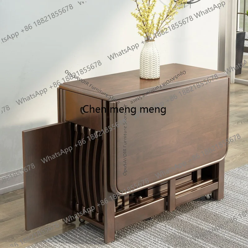 Scandinavian Multi-Functional Folding Dining Set: Solid Wood Expandable Table with Chairs, Compact for Apartments Furniture
Scandinavian Multi-Functional Folding Dining Set: Solid Wood Expandable Table with Chairs, Compact for Apartments Furniture