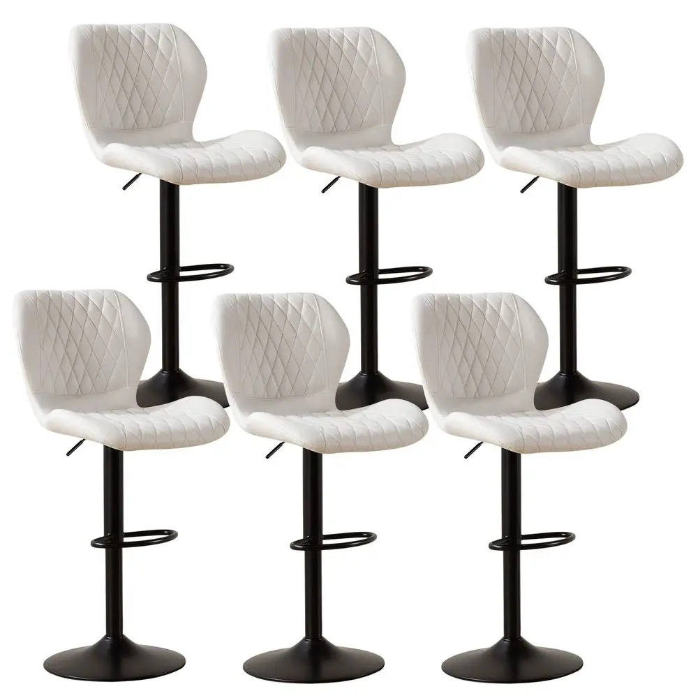 Stools Set of 6, Modern Swivel Counter Height Barstools for Kitchen Island Chairs, Adjustable Fabric Bar Stools with Back for K
Stools Set of 6, Modern Swivel Counter Height Barstools for Kitchen Island Chairs, Adjustable Fabric Bar Stools with Back for K