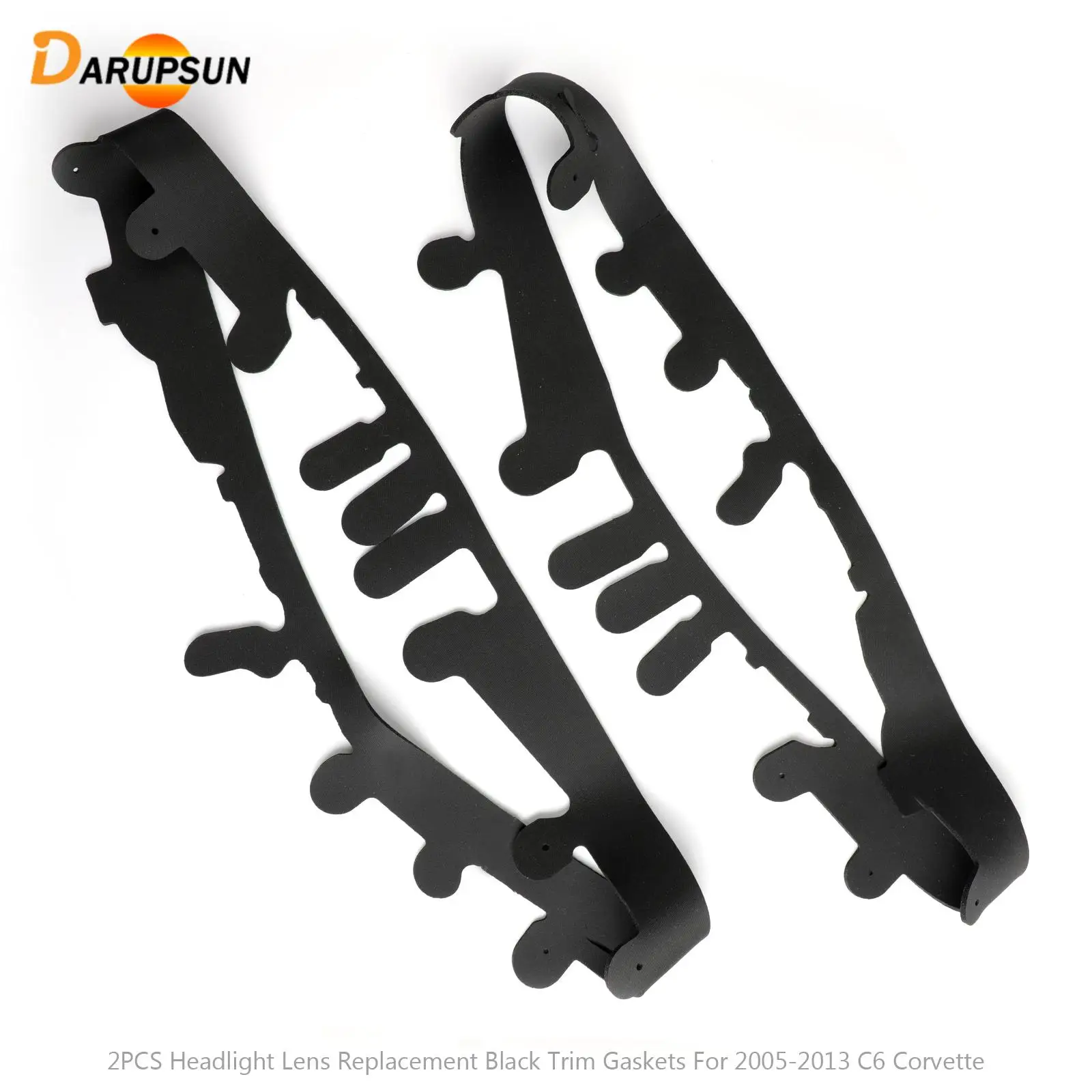 DARUPSUN 2PCS Headlight Lens Replacement Black Trim Gaskets for Corvette C6 2005-2013
DARUPSUN 2PCS Headlight Lens Replacement Black Trim Gaskets for Corvette C6 2005-2013