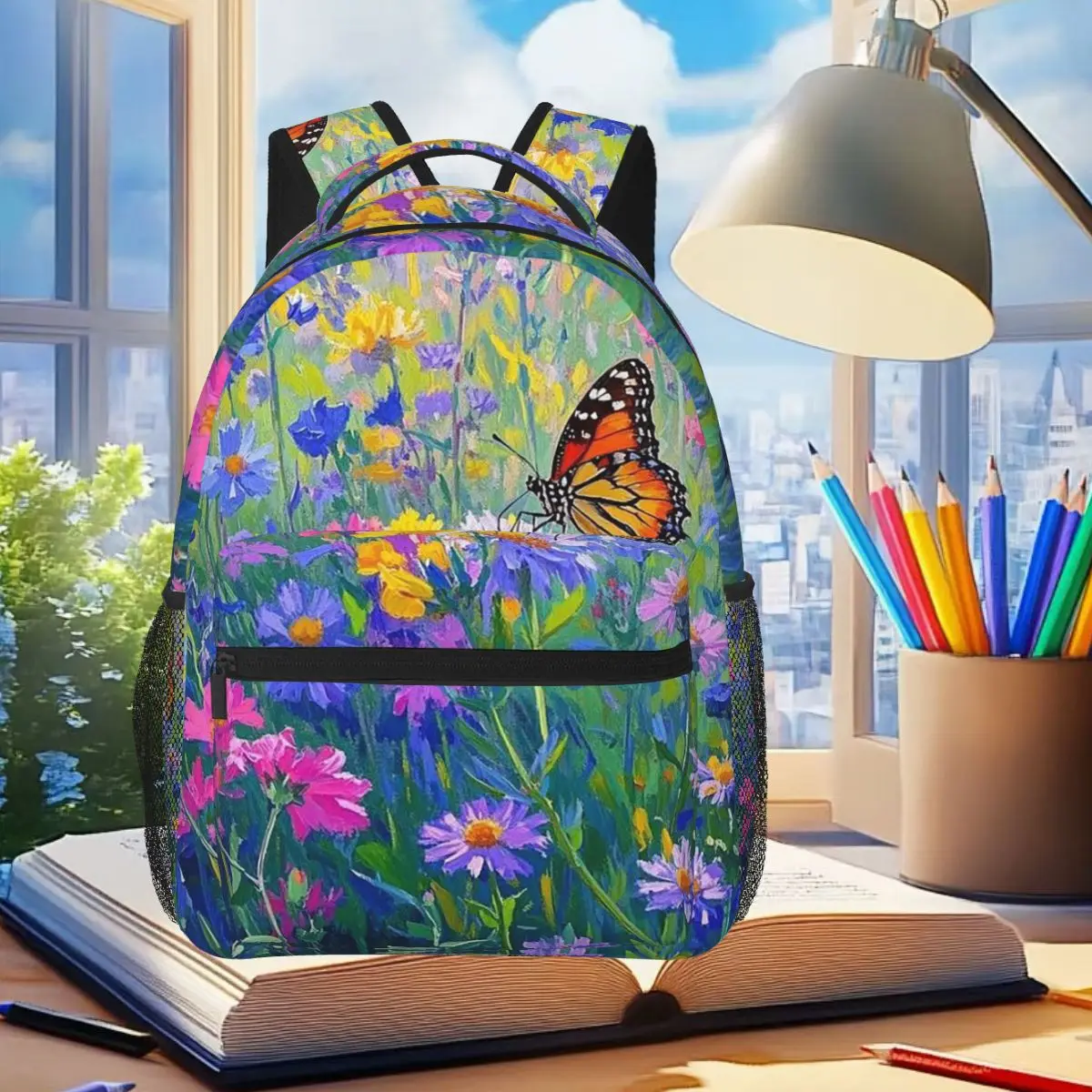 Butterfly Stands On Flowers Oil Painting Backpack Student Boys Girls BookBag Children School Bag Laptop Shoulder Bags for Unisex
Butterfly Stands On Flowers Oil Painting Backpack Student Boys Girls BookBag Children School Bag Laptop Shoulder Bags for Unisex