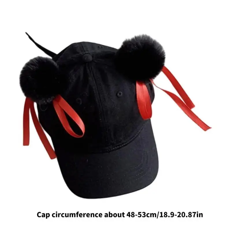 W3JF Comfortable Cotton Baseball Caps for Baby with Unique Anime Character Bun Design
W3JF Comfortable Cotton Baseball Caps for Baby with Unique Anime Character Bun Design