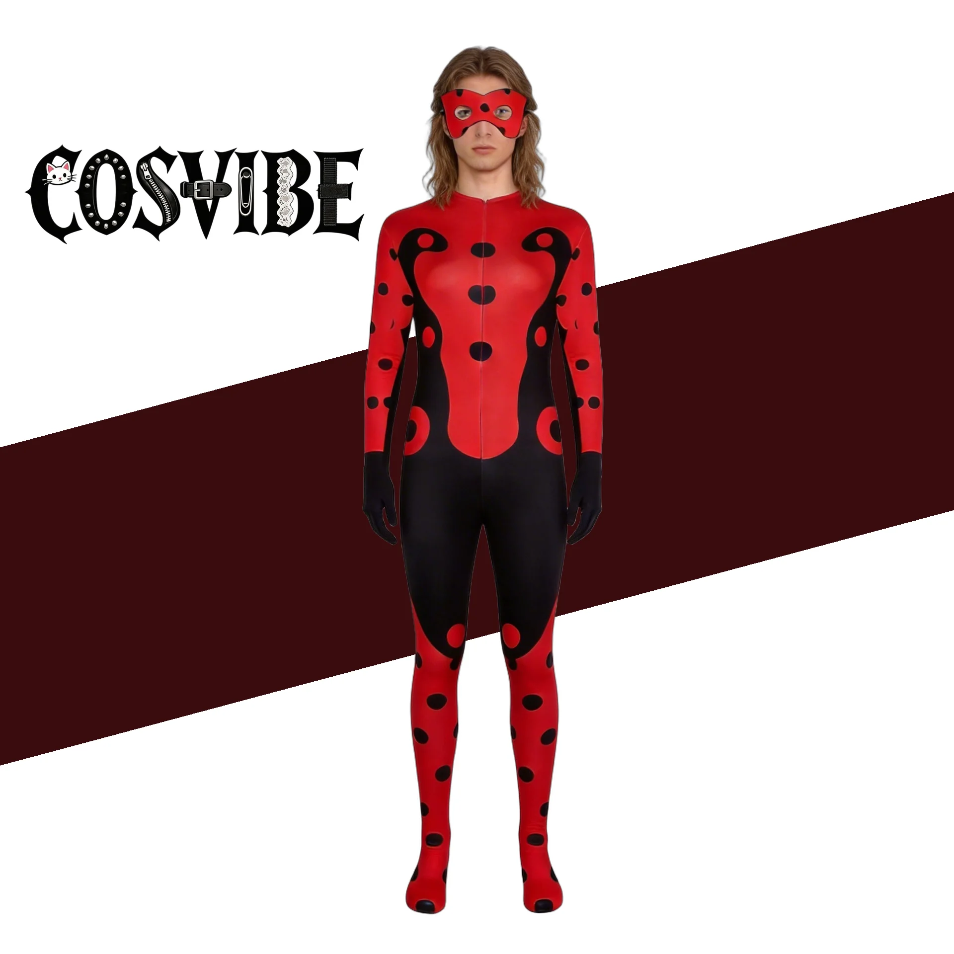 Superhero S6 Cosplay Costume 3D Printed Tight Fitting Ladybug Black Red Jumpsuit Zentai Halloween Christmas Girl
Superhero S6 Cosplay Costume 3D Printed Tight Fitting Ladybug Black Red Jumpsuit Zentai Halloween Christmas Girl
